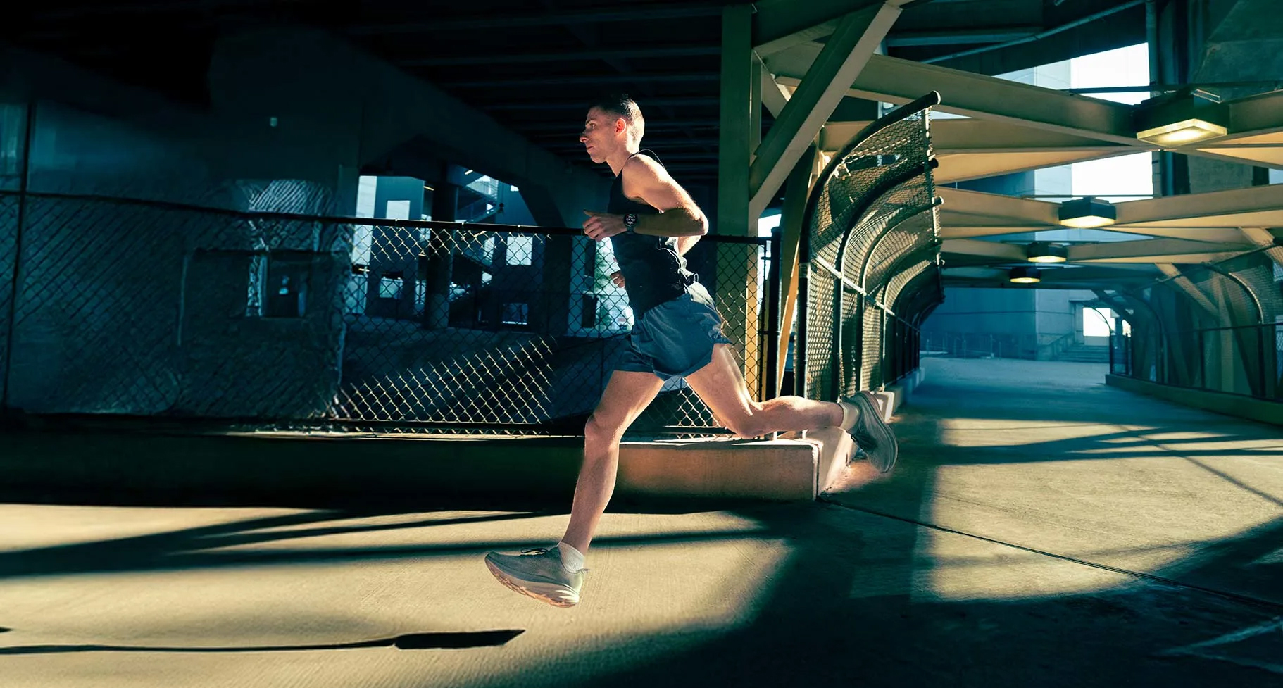 a person running