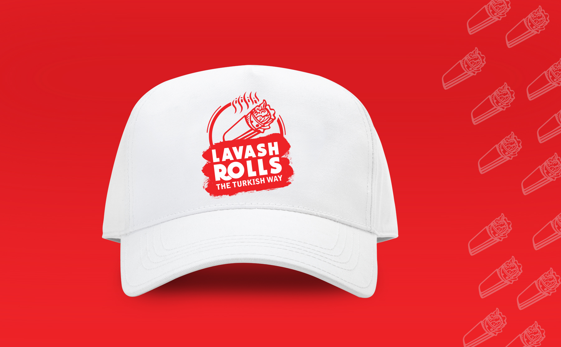 White baseball cap mock up