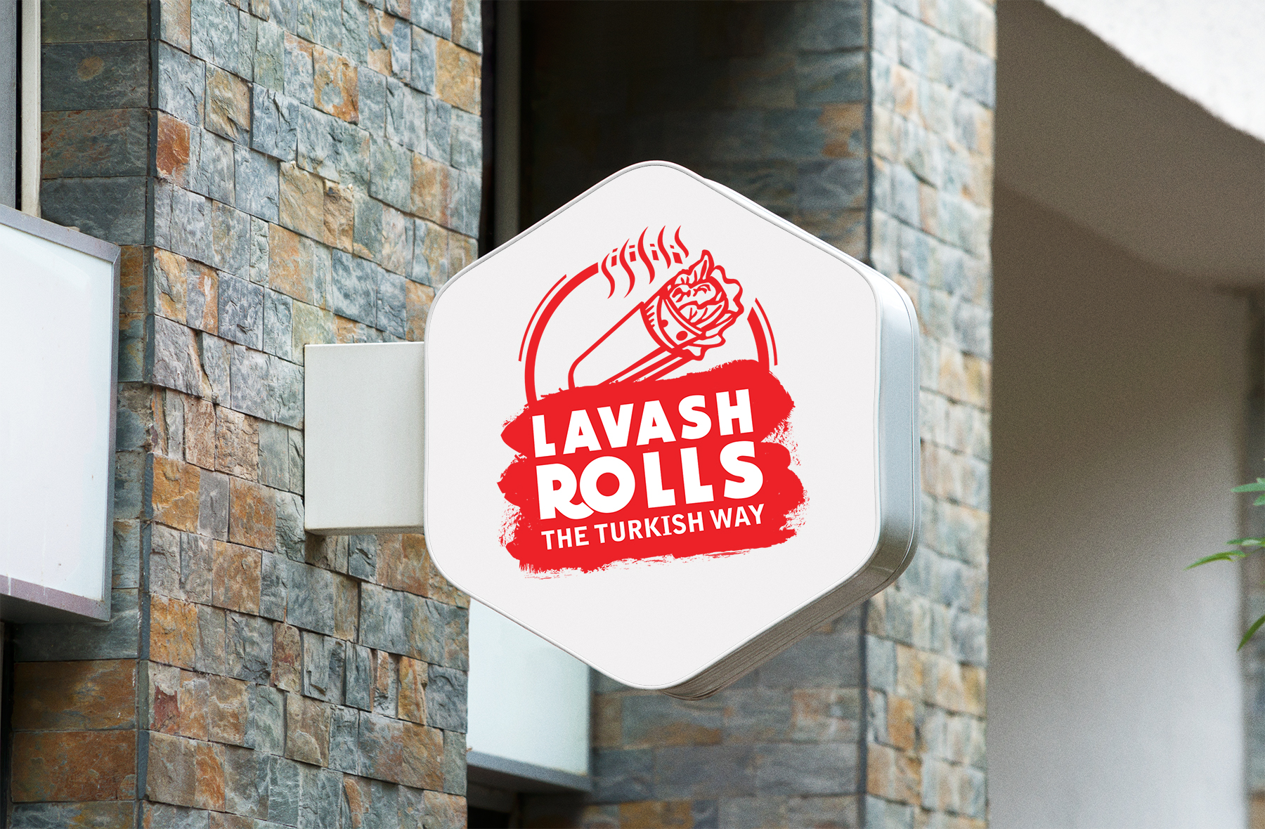 billboard of lavash rolls