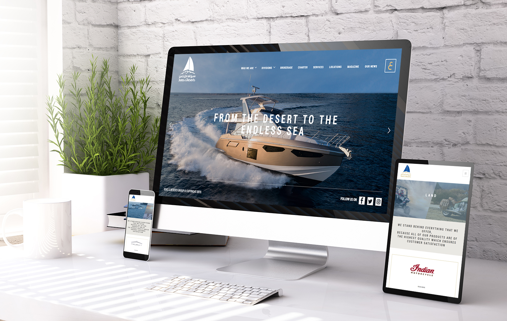 mockup devices modern responsive website
